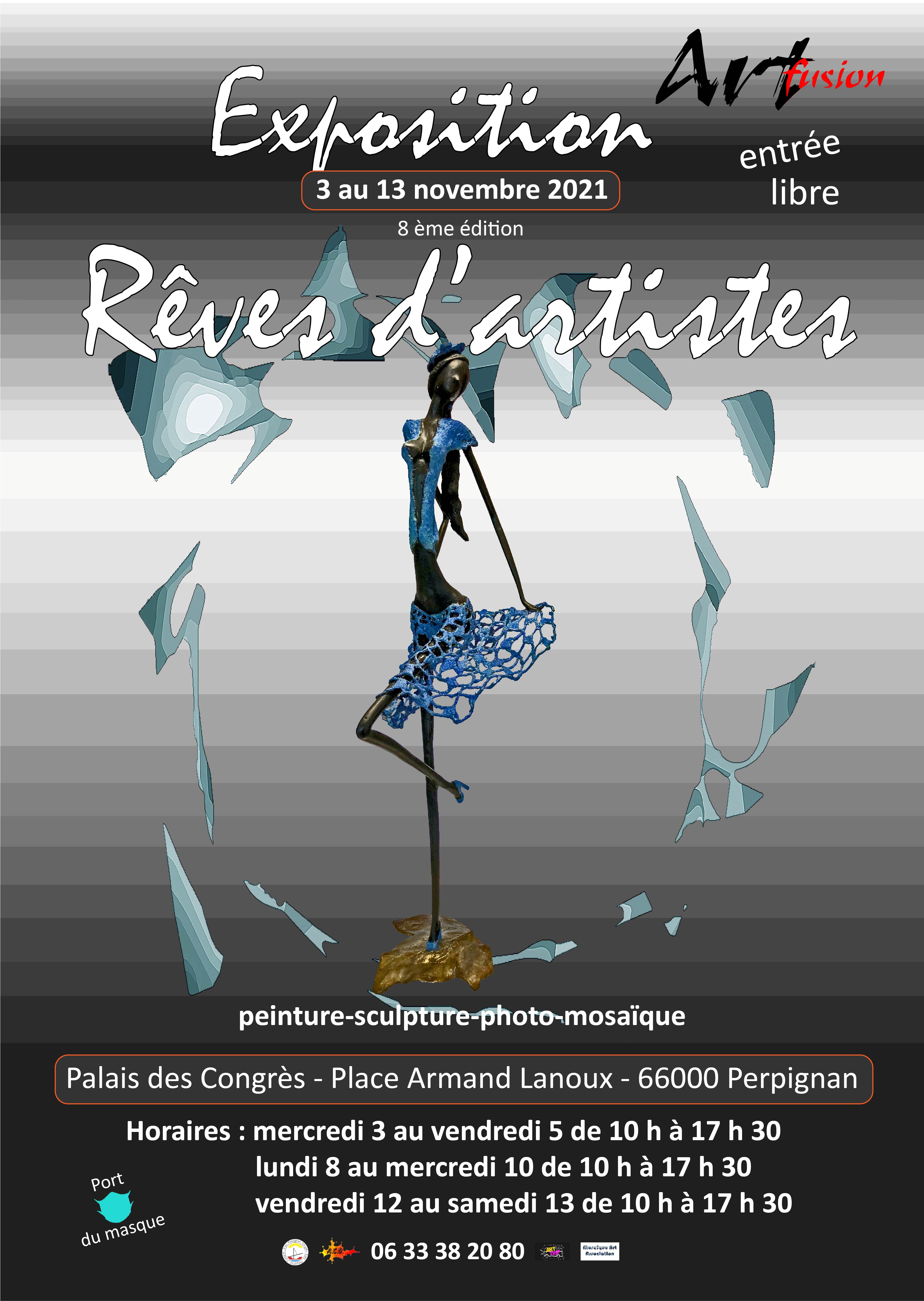 Agenda l’exposition «Rêves d’artistes» au Palais des Congrès de Perpignan